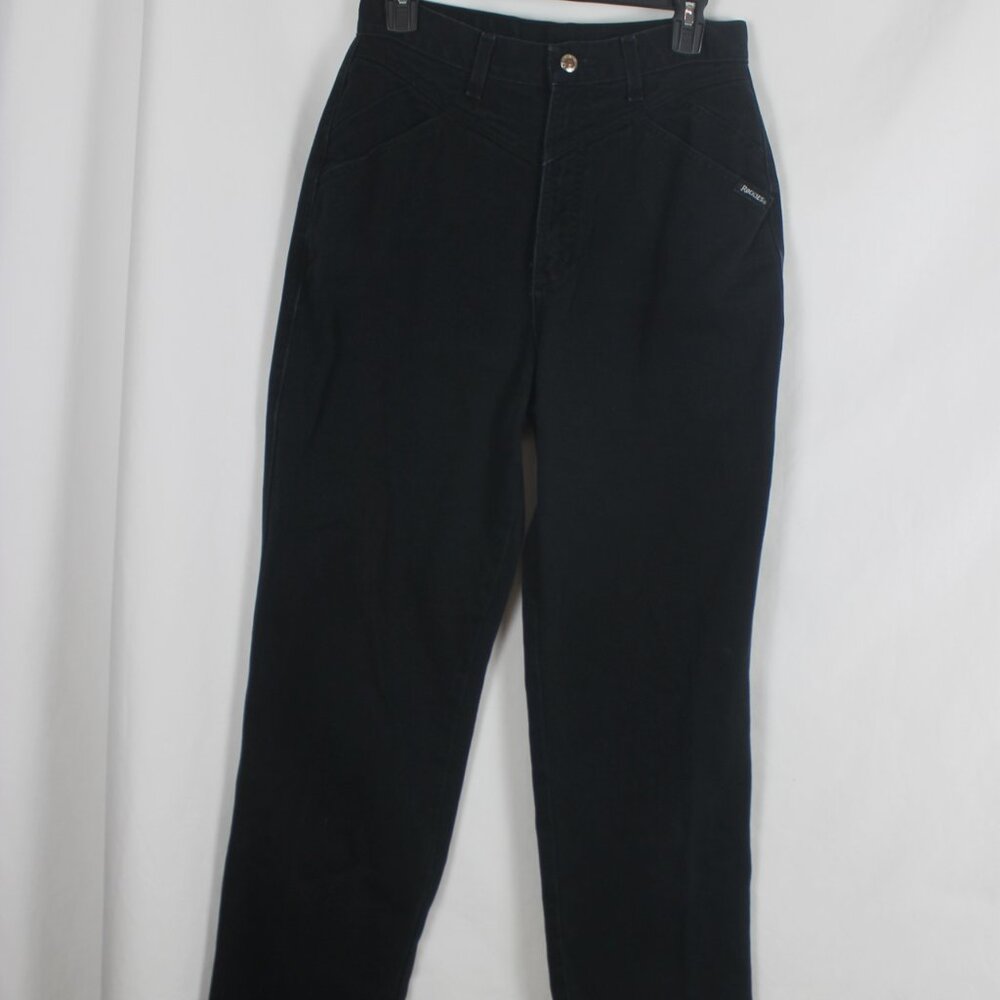 ROCKY MOUNTAIN CLOTHING Denim Jeans Woman Size 12 Black Straight Leg High Rise